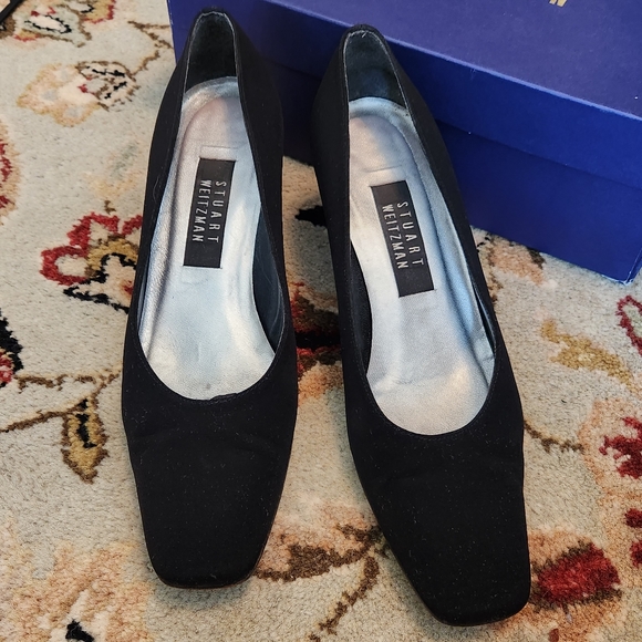 Stuart Weitzman size 8.5 block high heels pumps - Picture 2 of 10